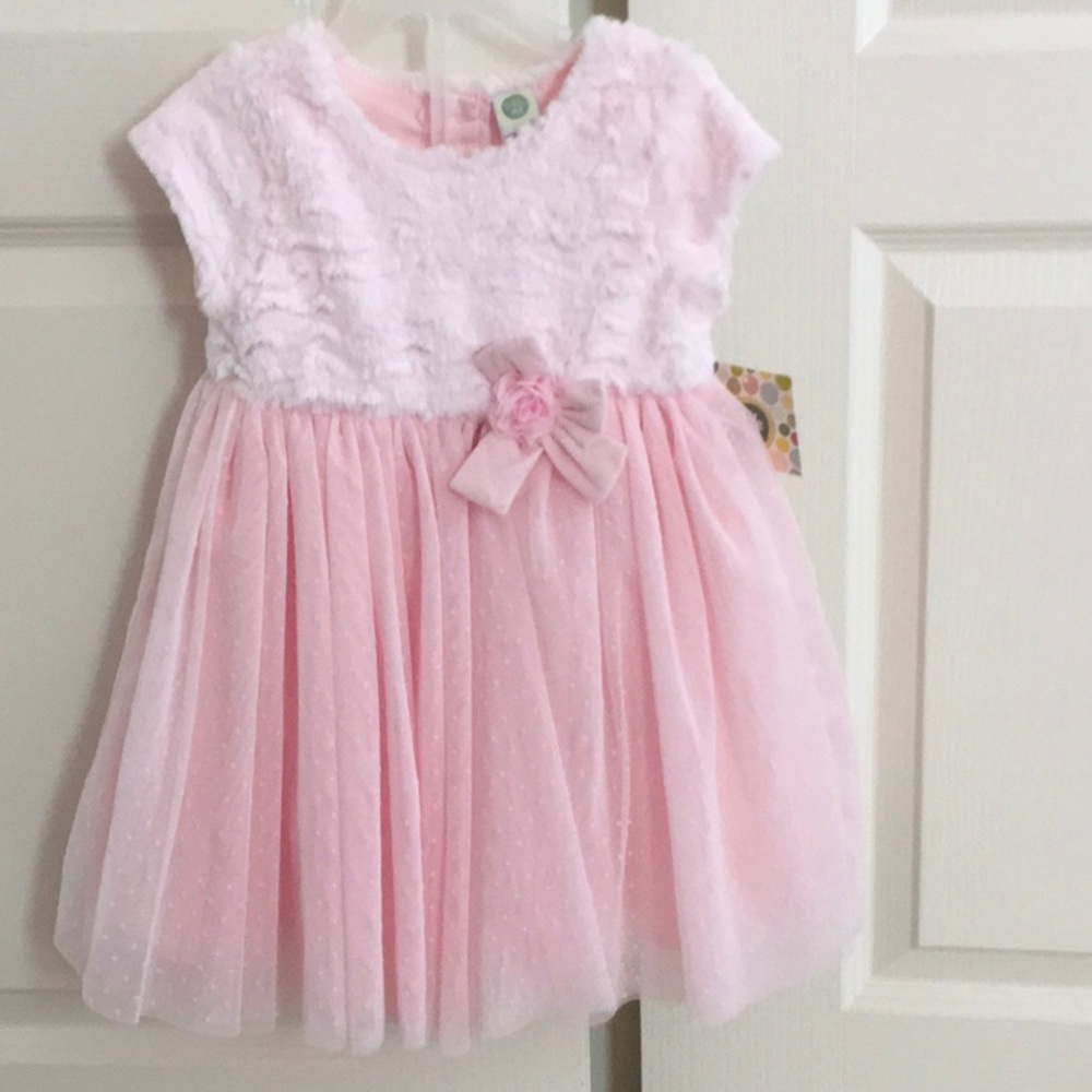 NWT Top fur dress - 24 months